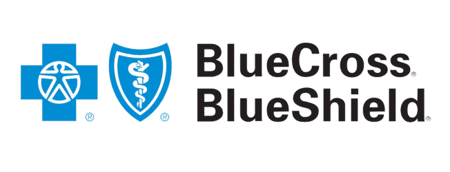 BlueCross BlueShield logo with a blue cross, blue shield emblem, and the text 'BlueCross BlueShield'